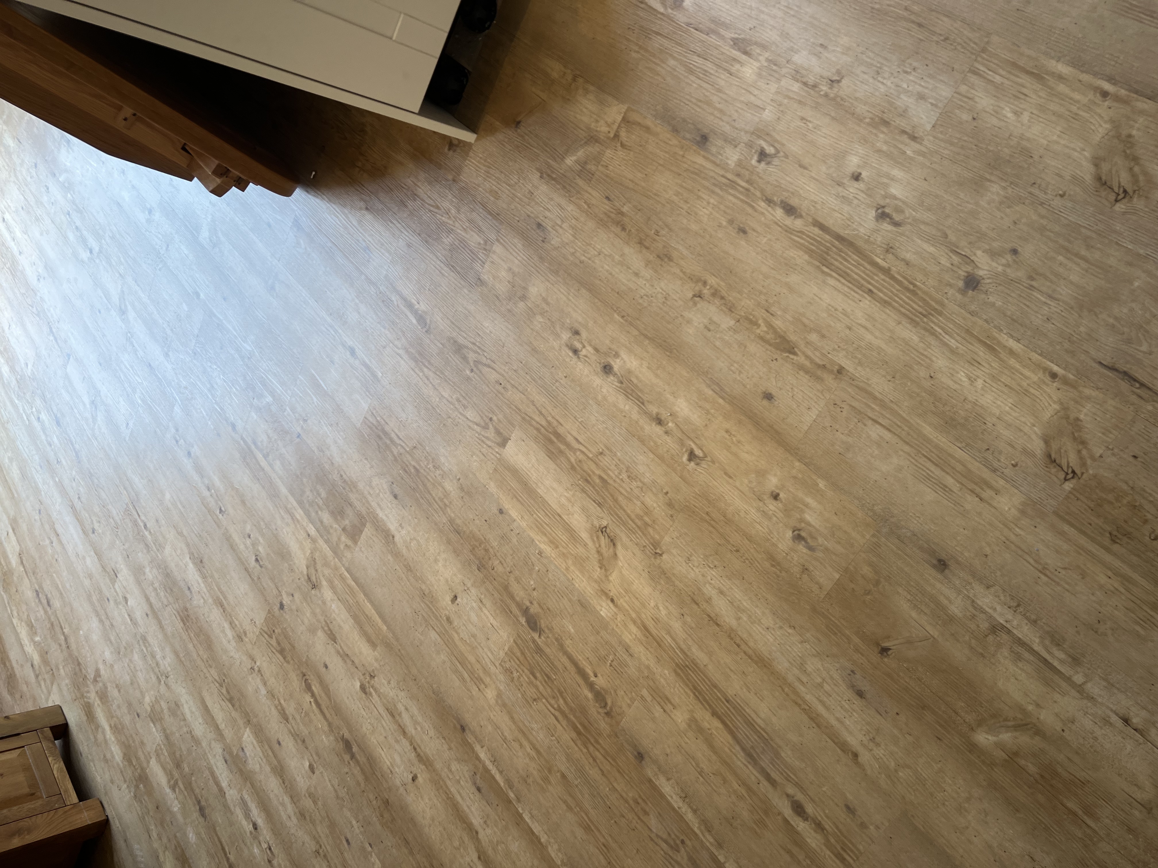 Kitchen Floor with LVT Flooring