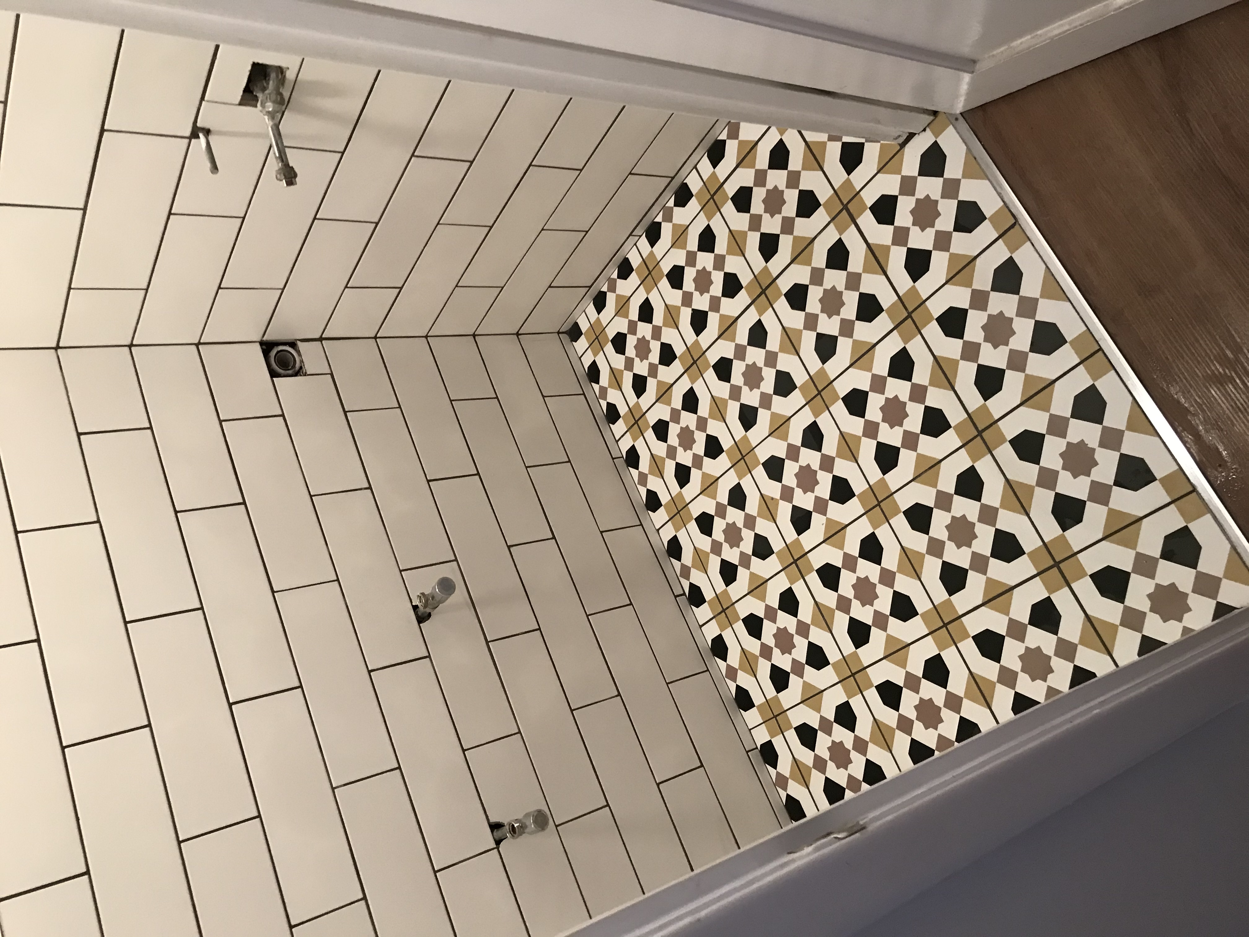 Small Toilet with Ceramic Tiles